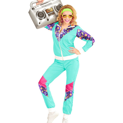 Widmann SRL Trainingspak  met print mint groen