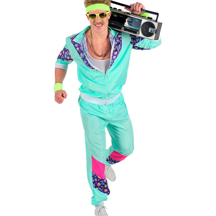 Widmann SRL Trainingspak  met print mint groen