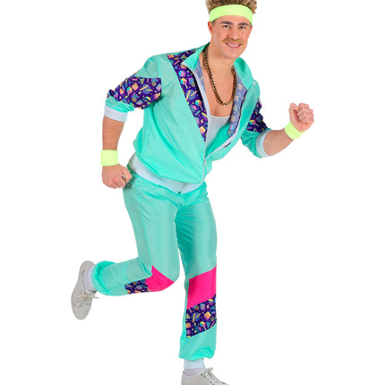 Widmann SRL Trainingspak  met print mint groen