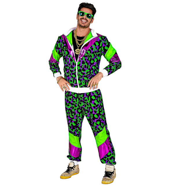 Widmann SRL Trainingspak neon panter print retro