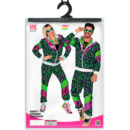 Widmann SRL Trainingspak neon panter print retro