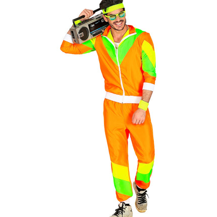 Widmann SRL Trainingspak oranje jaren 80