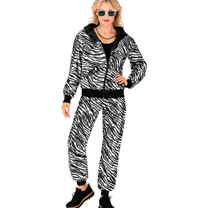 Widmann SRL Trainingspak party zebra Martin zilver