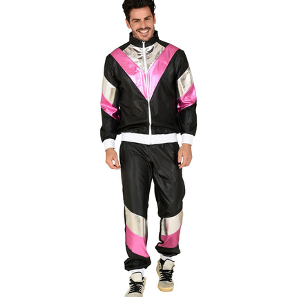 Widmann SRL Trainingspak zwart neon roze zilver