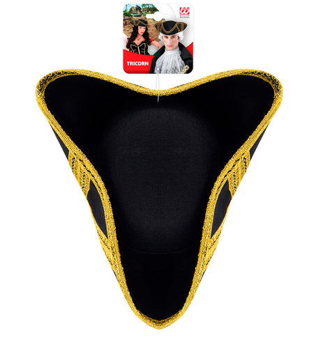 Widmann SRL Tricorn hoed met gouden biesje