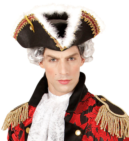 Widmann SRL Tricorn steeks met marabou rand