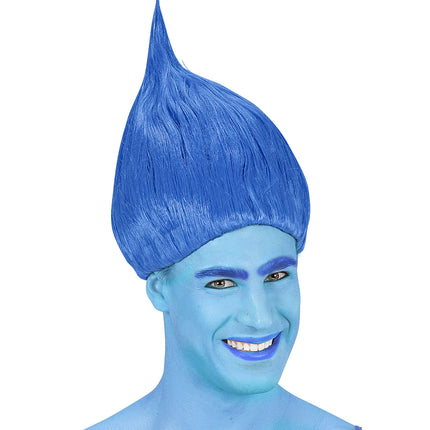 Widmann SRL Trollen pruik blauw