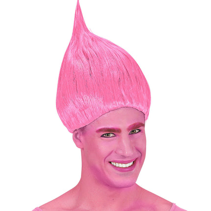 Widmann SRL Trollen pruik roze