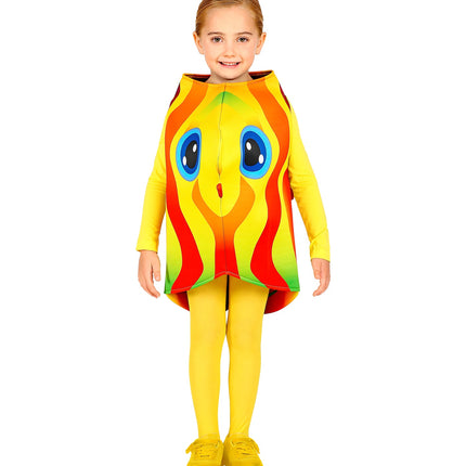 Widmann SRL Tropische gele vis kind