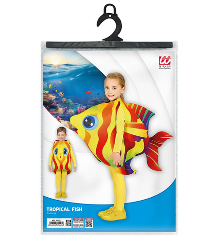 Widmann SRL Tropische gele vis kind