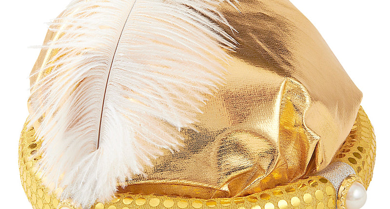 Widmann SRL Tulband sultan in goud met nep parels