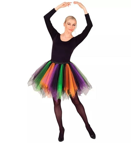 Widmann SRL Tutu paars/groen/oranje Nora