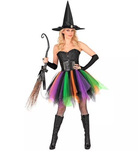 Widmann SRL Tutu paars/groen/oranje Nora