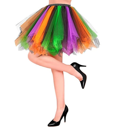 Widmann SRL Tutu paars/groen/oranje Nora