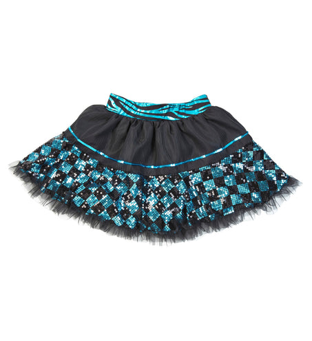 Widmann SRL Tutu Pailletten Zwart/Turquase