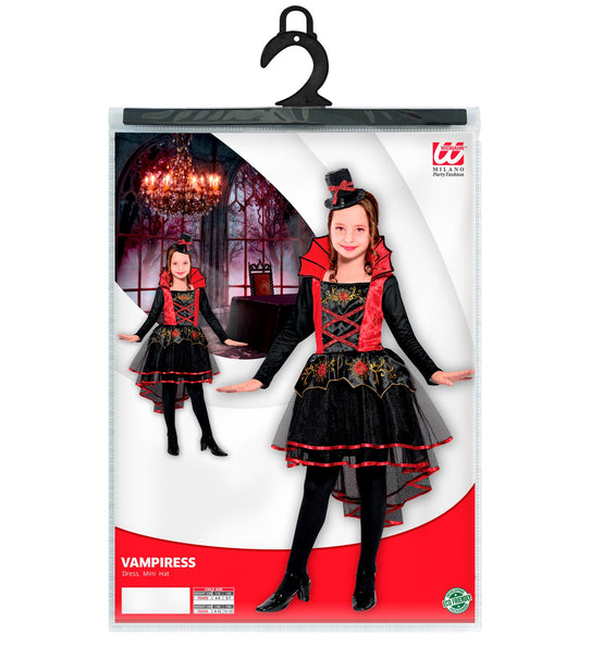 Widmann SRL Vampier jurkje zwart kinderen