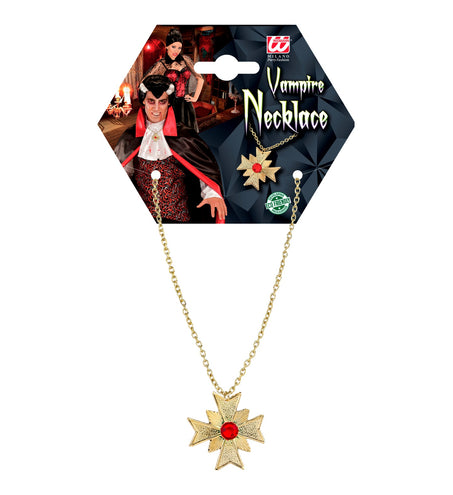 Widmann SRL Vampier ketting goud kruis