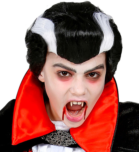 Widmann SRL Vampier pruik kind Dracula