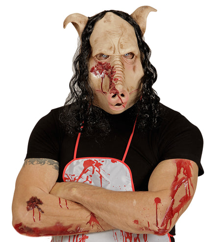 Widmann SRL Varkenskop masker voor een party