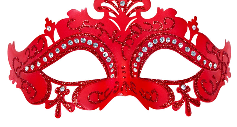 Widmann SRL Venetiaans oogmasker Lune rood