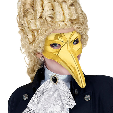 Widmann SRL Venetiaans snavel masker goud