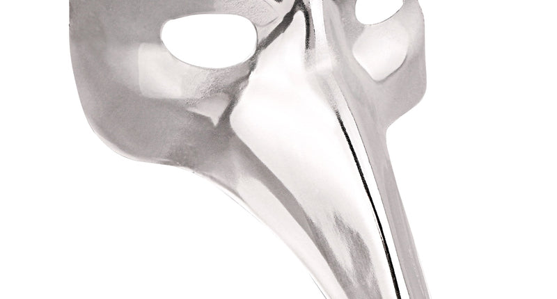 Widmann SRL Venetiaans snavel masker zilver