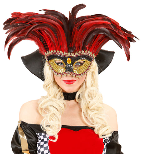 Widmann SRL Venetiaans verenmasker rood