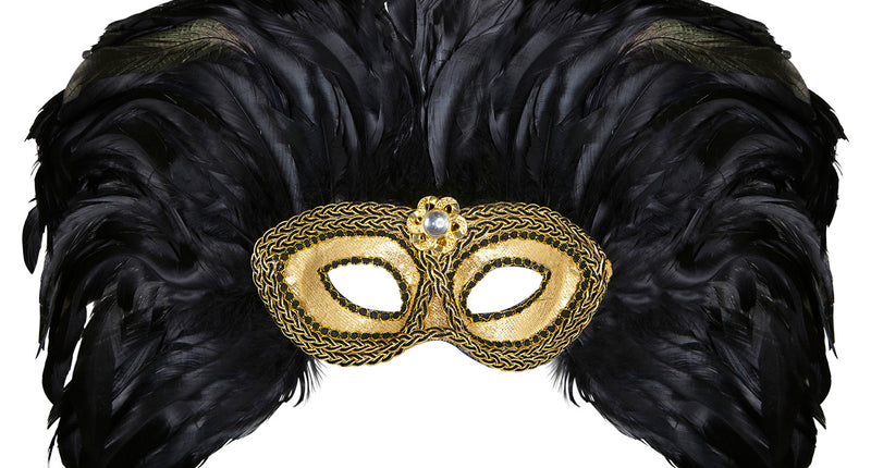 Widmann SRL Venetiaans verenmasker zwart