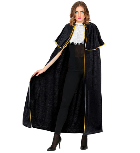 Widmann SRL Venetiaanse cape zwart fluweel