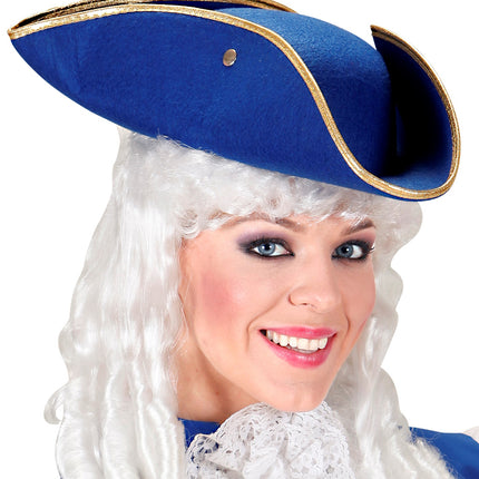 Widmann SRL Venetiaanse driesteek hoed blauw