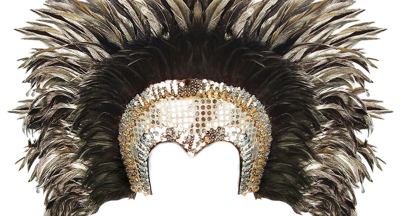 Widmann SRL Veren hoofdbedekking Cabaret zilver