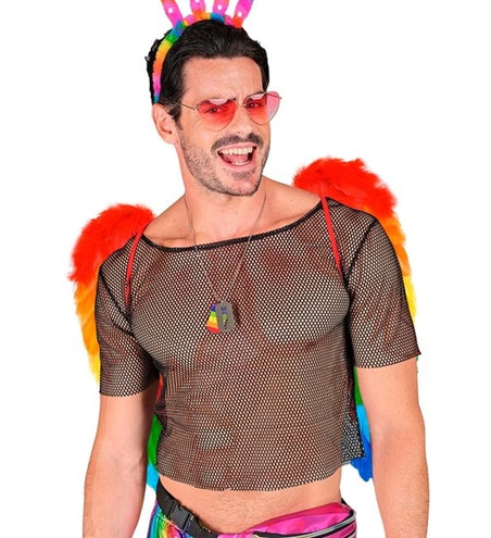 Widmann SRL Veren vleugels regenboog opvouwbaar 50 x 50cm Thijs