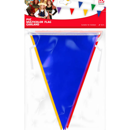 Widmann SRL Verjaardag slingers multicolor