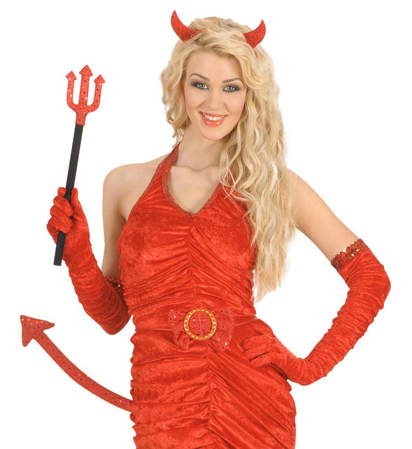 Widmann SRL Verkleedset duivel met drietand hoorns en staart