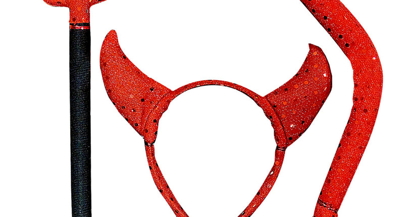 Widmann SRL Verkleedset duivel met drietand hoorns en staart