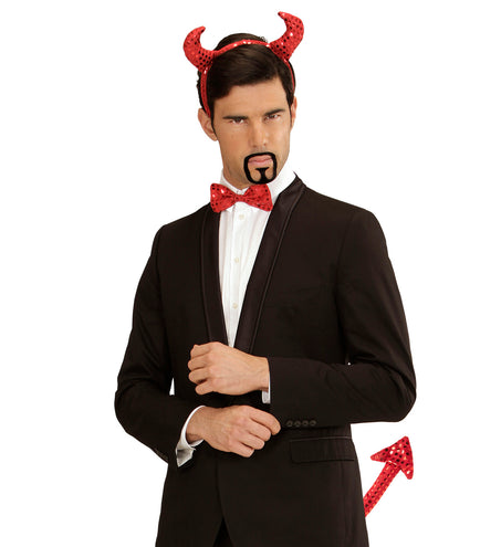 Widmann SRL Verkleedset duivel met pailletten