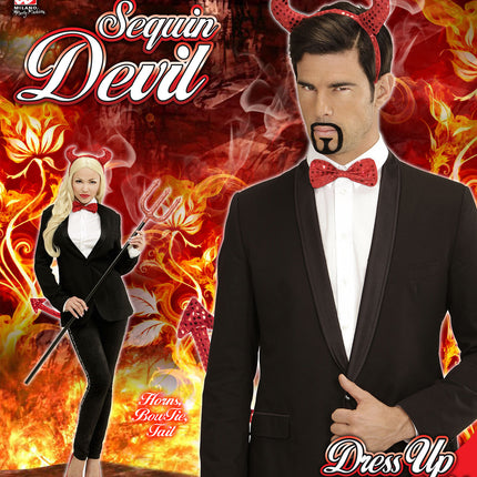 Widmann SRL Verkleedset duivel met pailletten