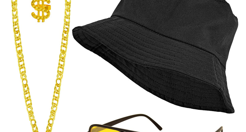 Widmann SRL Verkleedset hip hop zwart