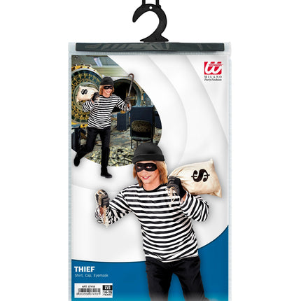 Widmann SRL Verkleedset Inbreker 164