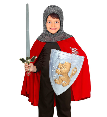 Widmann SRL Verkleedset kind ridder poncho