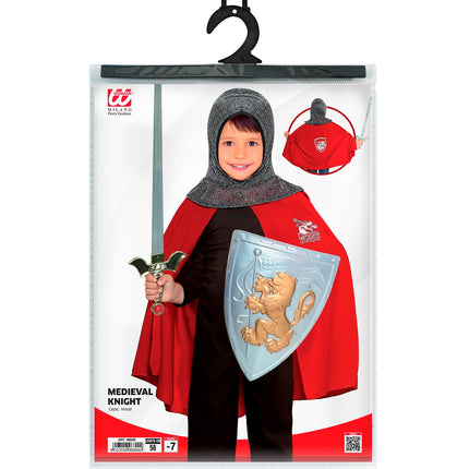 Widmann SRL Verkleedset kind ridder poncho