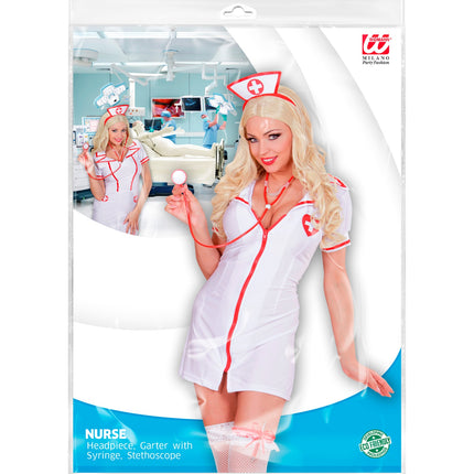 Widmann SRL Verpleegstersetje met nep stethoscoop