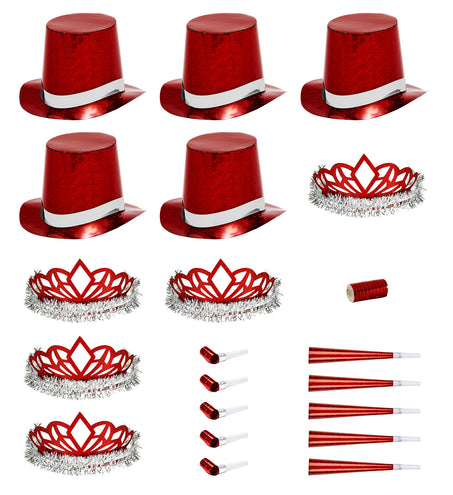 Widmann SRL Versierset Happy New Year rood