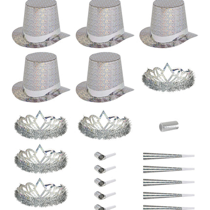 Widmann SRL Versierset Happy New Year zilver