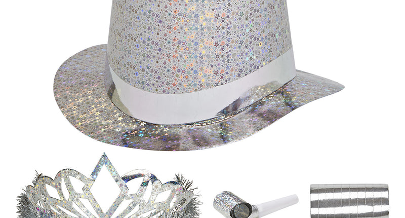 Widmann SRL Versierset Happy New Year zilver