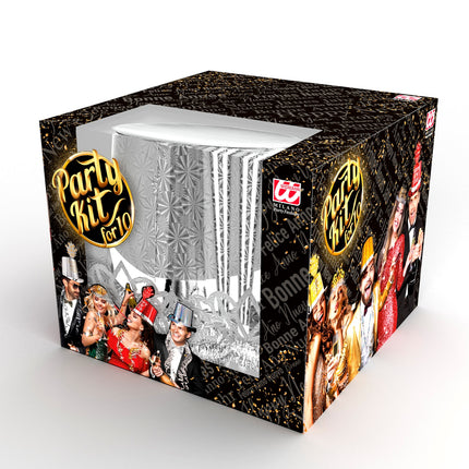 Widmann SRL Versierset Happy New Year zilver