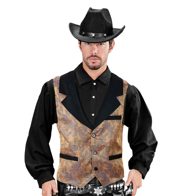 Widmann SRL Vest bruin vintage steampunk
