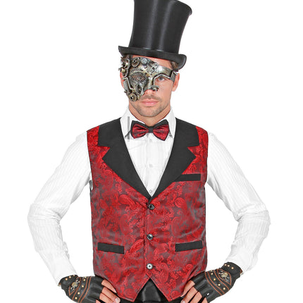 Widmann SRL Vest rood vintage steampunk