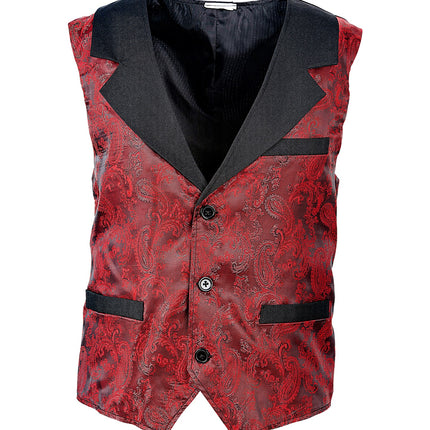 Widmann SRL Vest rood vintage steampunk