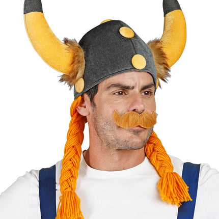 Widmann SRL Viking helm met vlechten